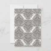 Majestueuze Monogram Topkaart RSVP Kaart (Achterkant)