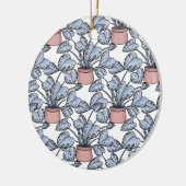 Majestueuze monstera keramisch ornament (Links)
