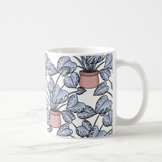 Majestueuze monstera koffiemok (Rechts)