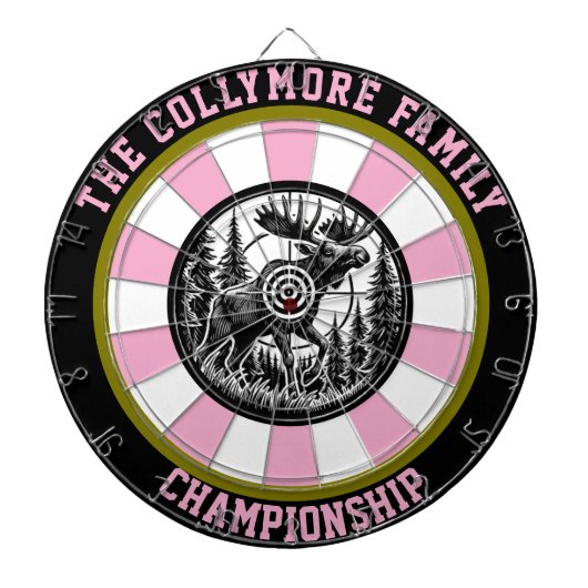 Majestueuze Moose met Target Art Dartbord (Voorkant)