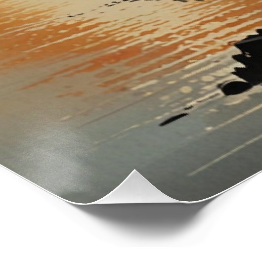 Majestueuze Mount Fuji landschap muur kunst Perfect Poster (Hoek)