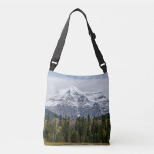 Majestueuze Mount Robson Boven Bos en Weide Crossbody Tas
