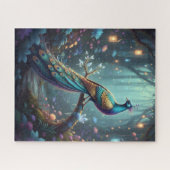 Majestueuze mystieke vogel in de betoverde puzzel (Horizontaal)
