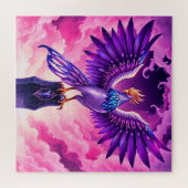 majestueuze mythische vogel legpuzzel (Horizontaal)