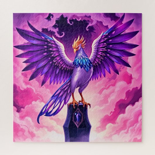 majestueuze mythische vogel legpuzzel (Verticaal)