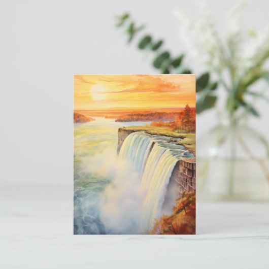 Majestueuze Niagara Herfsten #11 Briefkaart (Staand voorkant)
