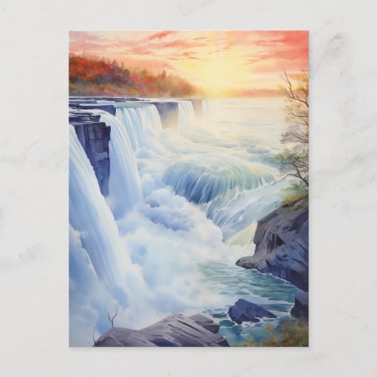 Majestueuze Niagara Herfsten #12 Briefkaart (Voorkant)