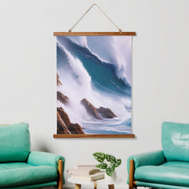 Majestueuze oceaangolven schilderen hangend wandkleed