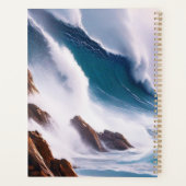 Majestueuze oceaangolven schilderen planner (Achterkant)