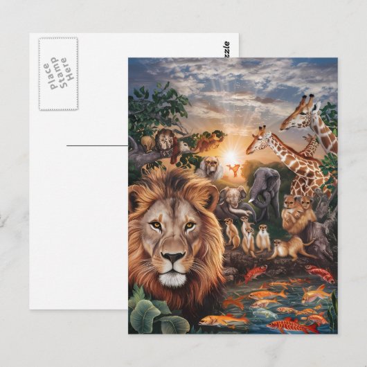 Majestueuze Oerwoud verzamelen Briefkaart (Voorkant / Achterkant)