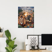 Majestueuze Oerwoud verzamelen Poster (Thuiskantoor)