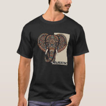 Majestueuze olifant in Azteeks ontwerp