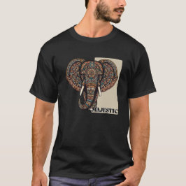Majestueuze olifant in Azteeks ontwerp T-shirt