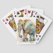 Majestueuze Olifant Mooie Kunst Geestelijke Gids Pokerkaarten (Achterkant)