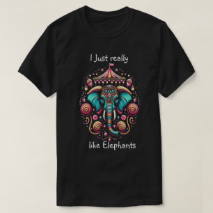 Majestueuze olifant onder het bladerdak van het ci t-shirt