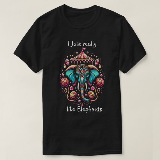 Majestueuze olifant onder het bladerdak van het ci t-shirt (Design voorkant)