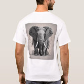 Majestueuze Olifant T-shirt (Achterkant)