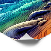 Majestueuze ontmoeting in Vibrant Valley Elegant D Perfect Poster (Hoek)