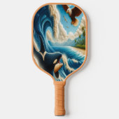 Majestueuze Orka en Eagle Dance Pickleball Paddle (Voorkant)