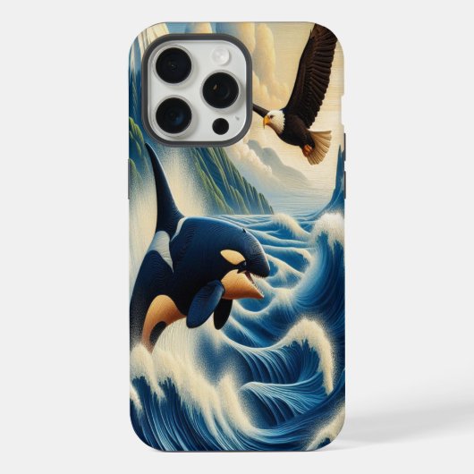 Majestueuze Orka Leaping iPhone Hoesje (Achterkant)