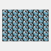 Majestueuze Orka Moordwalvis Blauwe Golven Oceaan Inpakpapier Vel (Voorkant 2)