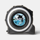 Majestueuze Orka Moordwalvis Blauwe Golven Oceaan Rolmaat (Voorkant)