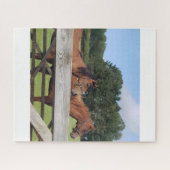 Majestueuze paarden in de natuur legpuzzel (Horizontaal)
