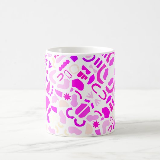 Majestueuze Paarse Abstracte Mok (Center)