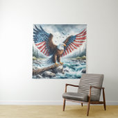 Majestueuze Patriottische Adelaar Wandkleed (In situ)