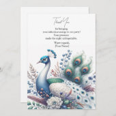 Majestueuze Pauw Bedankkaart (Voorkant / Achterkant)