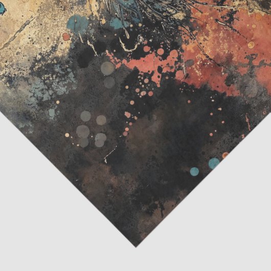 Majestueuze pauw op de Oosterse Pagode Tissuepapier (Detail)