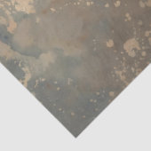 Majestueuze pauw te midden van kersenbloesems tissuepapier (Detail)