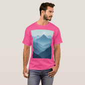 Majestueuze pieken en sereniteit van de bergketens t-shirt (Voorkant volledig)