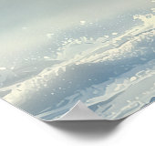 Majestueuze pinguïn in de arctische sneeuw poster (Hoek)