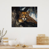 Majestueuze poema in bos poster (Keuken)