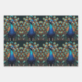 Majestueuze pracht van het Boho Peacock-inpakpapie Inpakpapier Vel (Voorkant 2)
