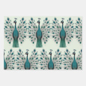 Majestueuze pracht van het Boho Peacock-inpakpapie Inpakpapier Vel (Voorkant 3)