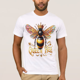 Majestueuze Queen Bee illustratie met een kroon T-shirt