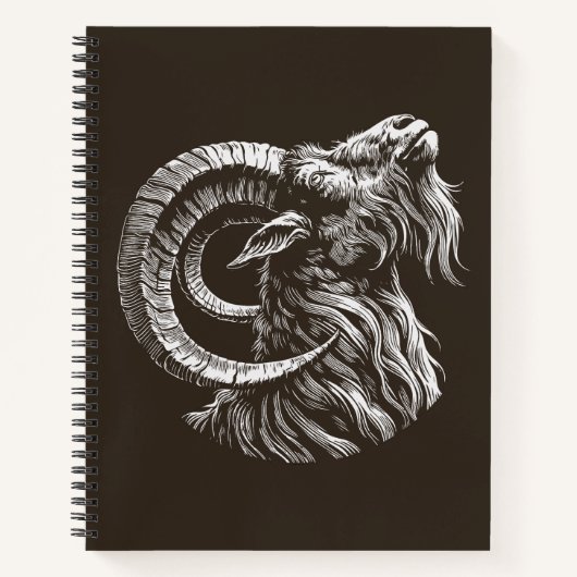 Majestueuze Ram - Fel en Edel Notitieboek (Voorkant)