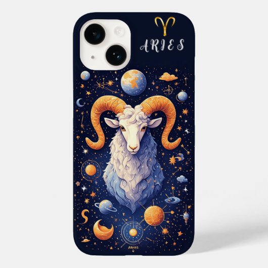 Majestueuze Ram Omringd door Hemellichamen Case-Mate iPhone Case (Achterkant)