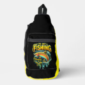 Majestueuze regenboogforel springen bij zonsopgang sling bag (Voorkant)