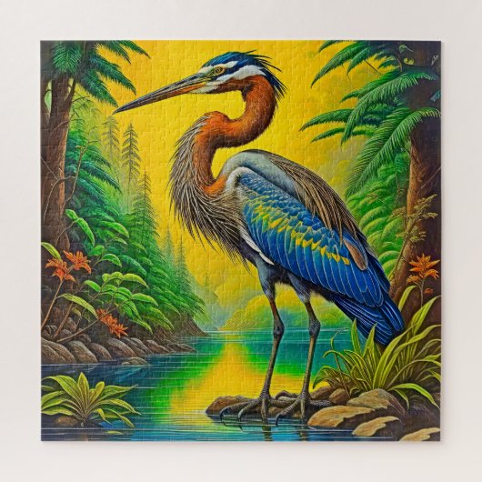 Majestueuze Reiger Legpuzzel (Verticaal)