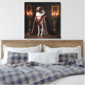 Majestueuze Renaissance Hondenportret  Kaars Canvas Afdruk (Insitu (Slaapkamer))