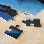 Majestueuze rendier bij maanlicht legpuzzel (Zijkant)