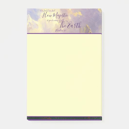 Majestueuze Rocky Mountains Post-it® Notes (Voorkant)