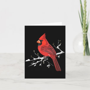 Majestueuze Rode Kardinaal Vogelspotten Vogelwaarn Kaart