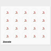 Majestueuze Rode Paradijsvogel Sticker - Indonesis (Vel)