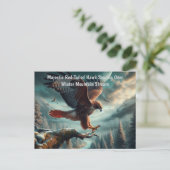 majestueuze roodstaarthaai springt omhoog briefkaart (Staand voorkant)