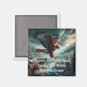 majestueuze roodstaarthaai springt omhoog magneet (Voorkant / Achterkant)