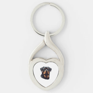 Majestueuze Rottweiler-hondenkunst Sleutelhanger